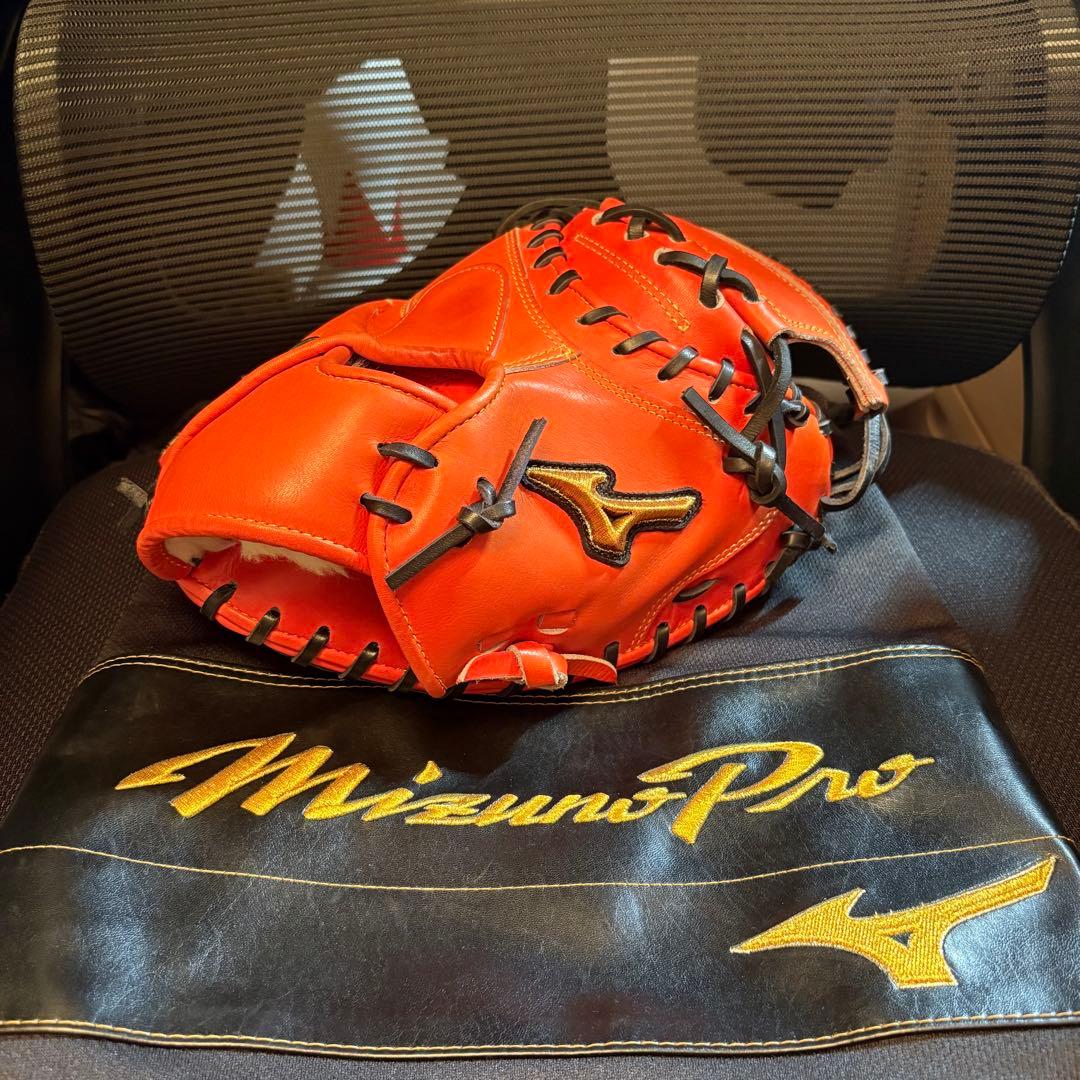 E*p様 【レア】ミズノプロ　號　軟式キャッチャーミット　炭谷銀仁朗モデル