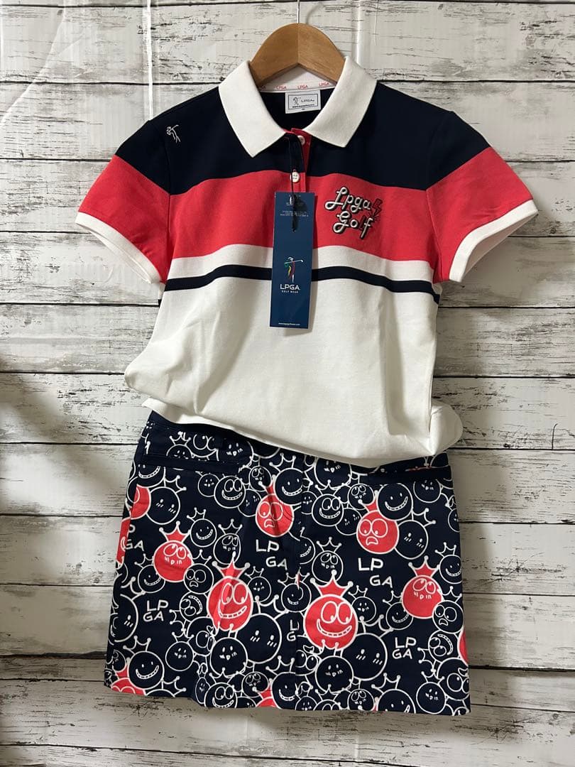 LPGA Golf レディース ゴルフウェア セットアップ M スカート　半袖