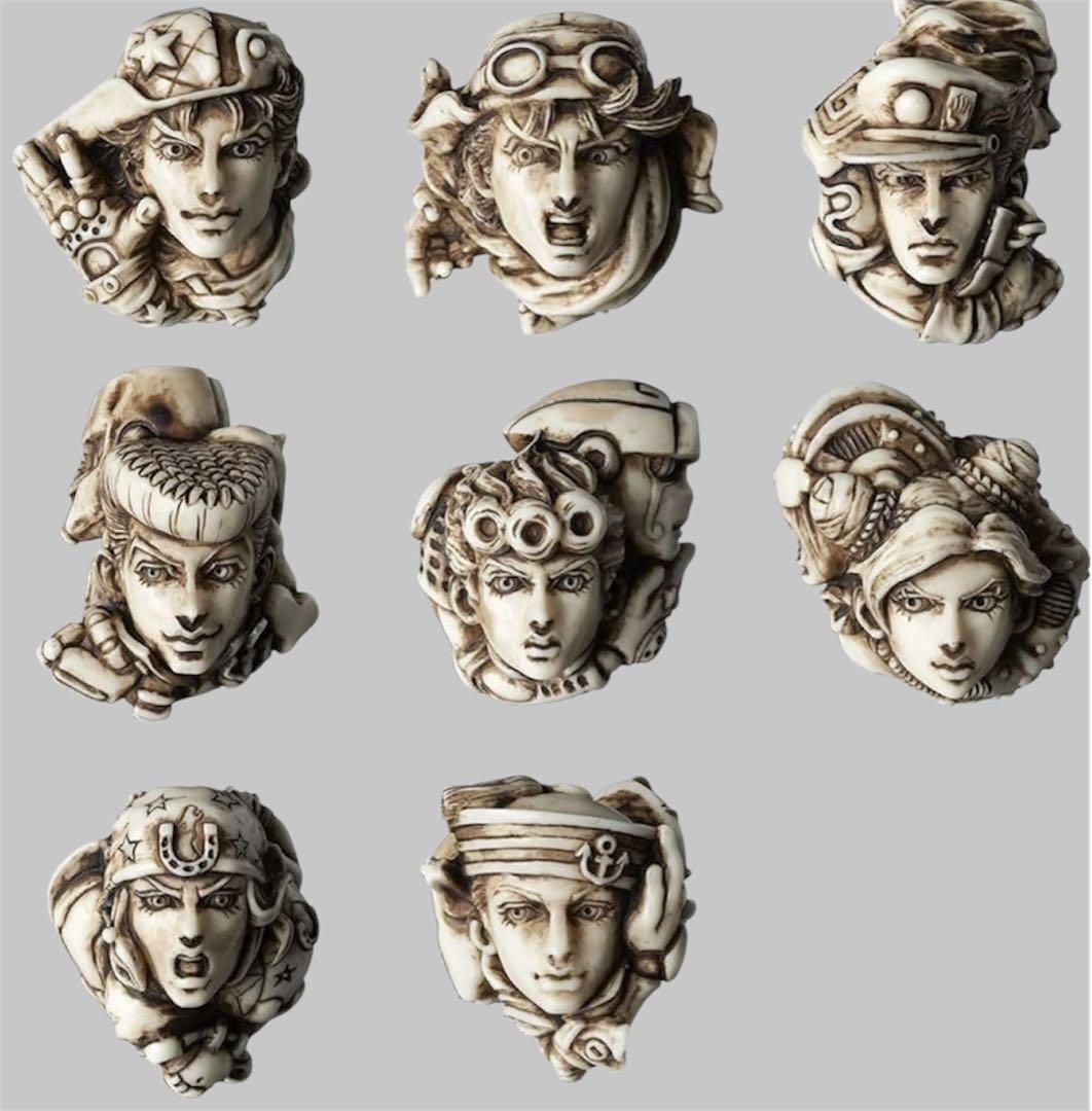 荒木飛呂彦原画展『ジョジョの奇妙な冒険』根付ストラップ 8種コンプリートセット