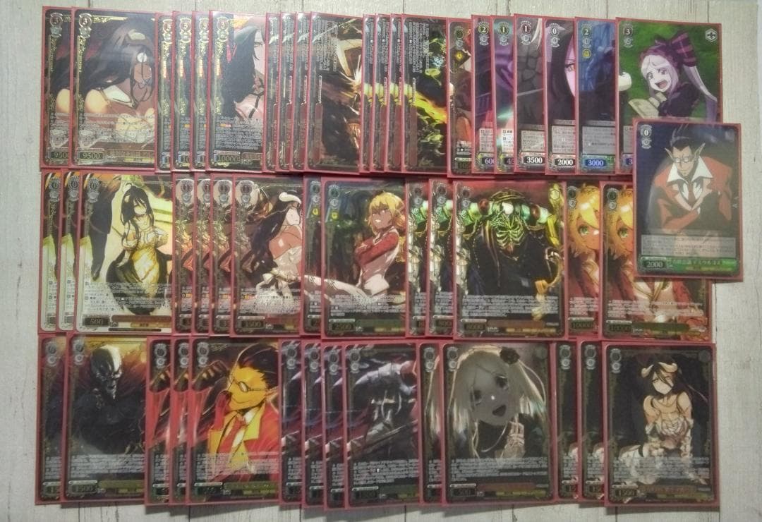 ヴァイスシュヴァルツ　オーバーロード　8電源　フルホイル　デッキ＋パーツ