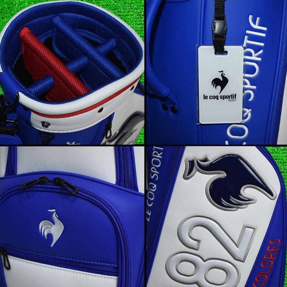 ルコックスポルティフ ゴルフ キャディバッグ9型【ブルー/ホワイト】新品！