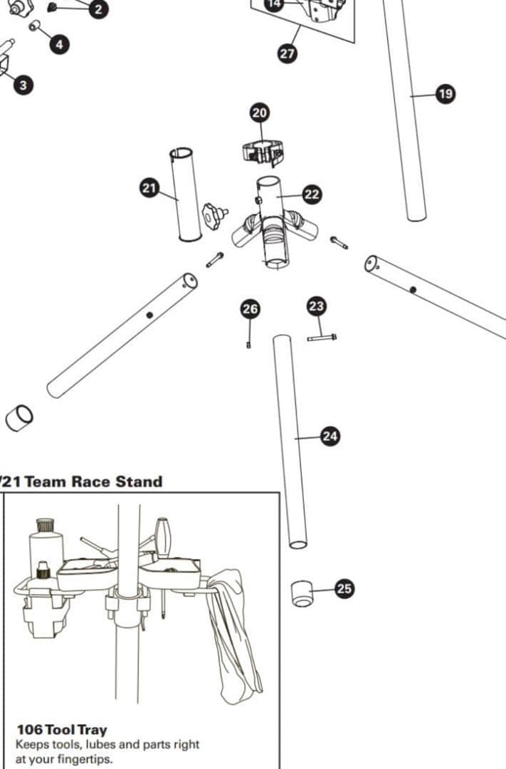 Park Tool PRS-21 チームレーススタンド