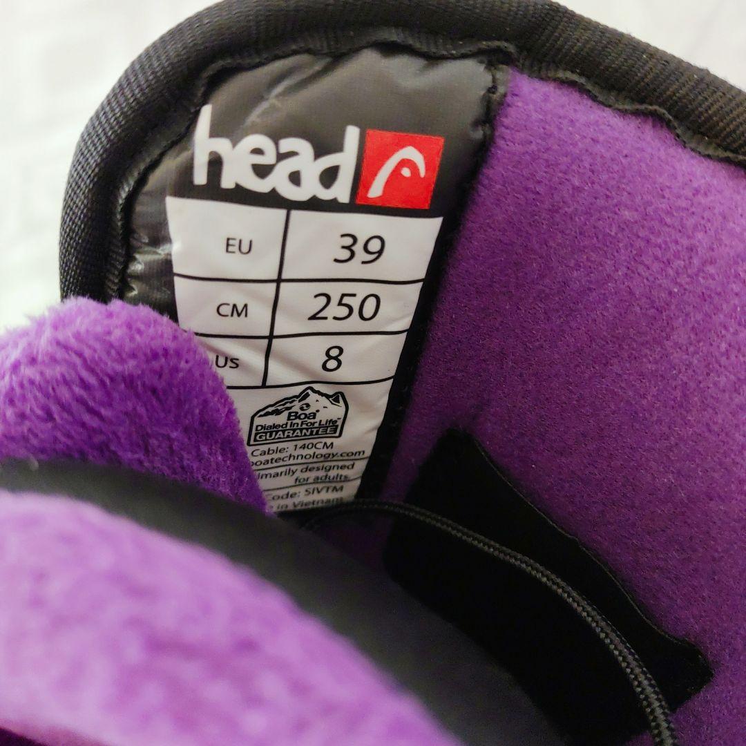 【美品】　HEAD two BOA 25㎝　スノーボードブーツ　レディース