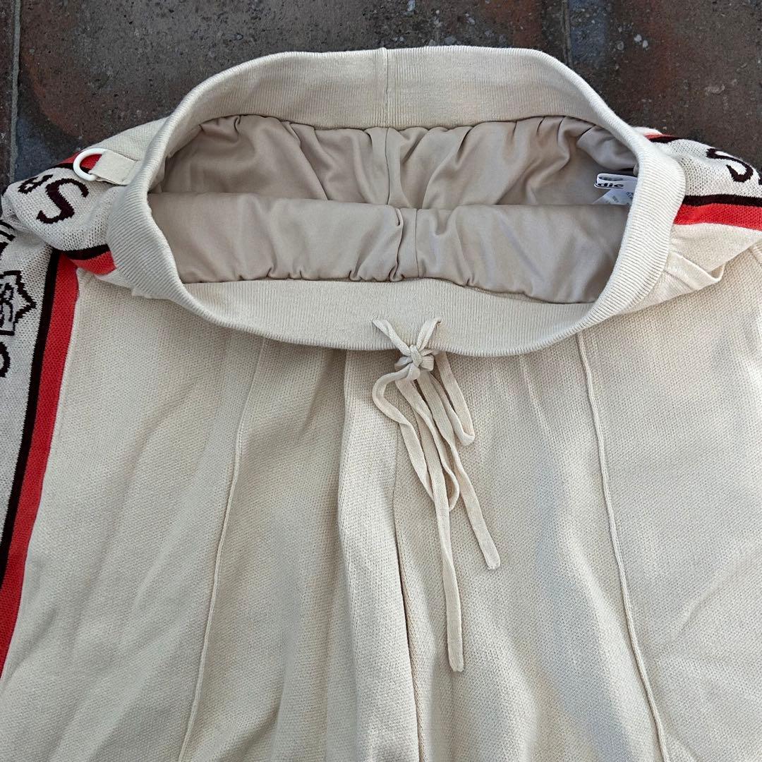 Sandie セットアップ　ロゴジャガードモックネックニット　ショートパンツ