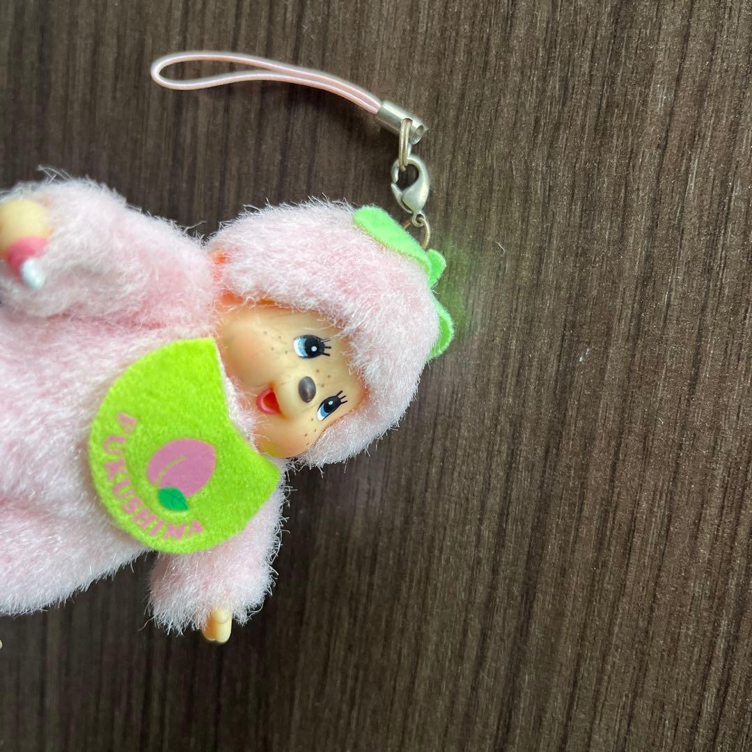 もんちっち　ストラップ ピンク