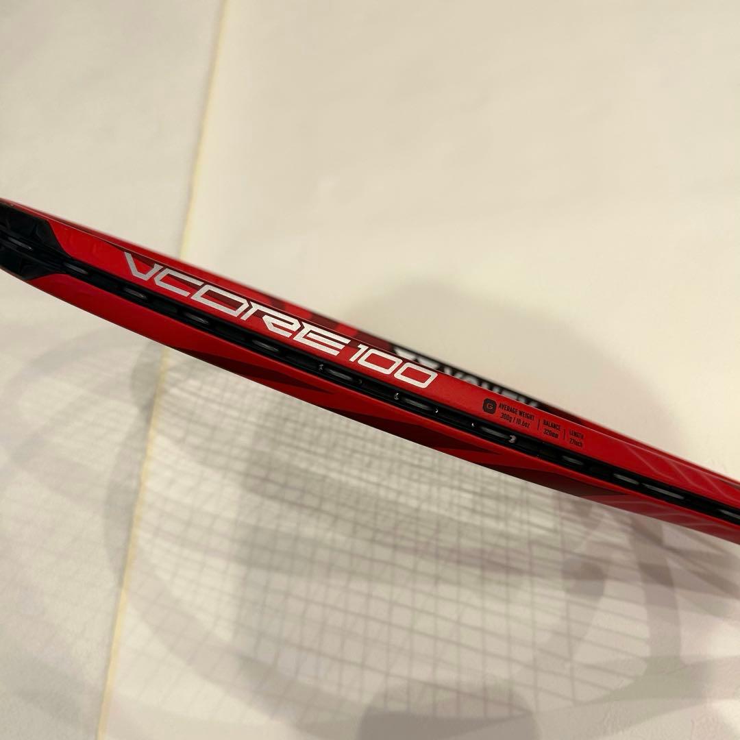 美品✨YONEX ヨネックス VCORE100 Vコア グリップ2 レッド　硬式