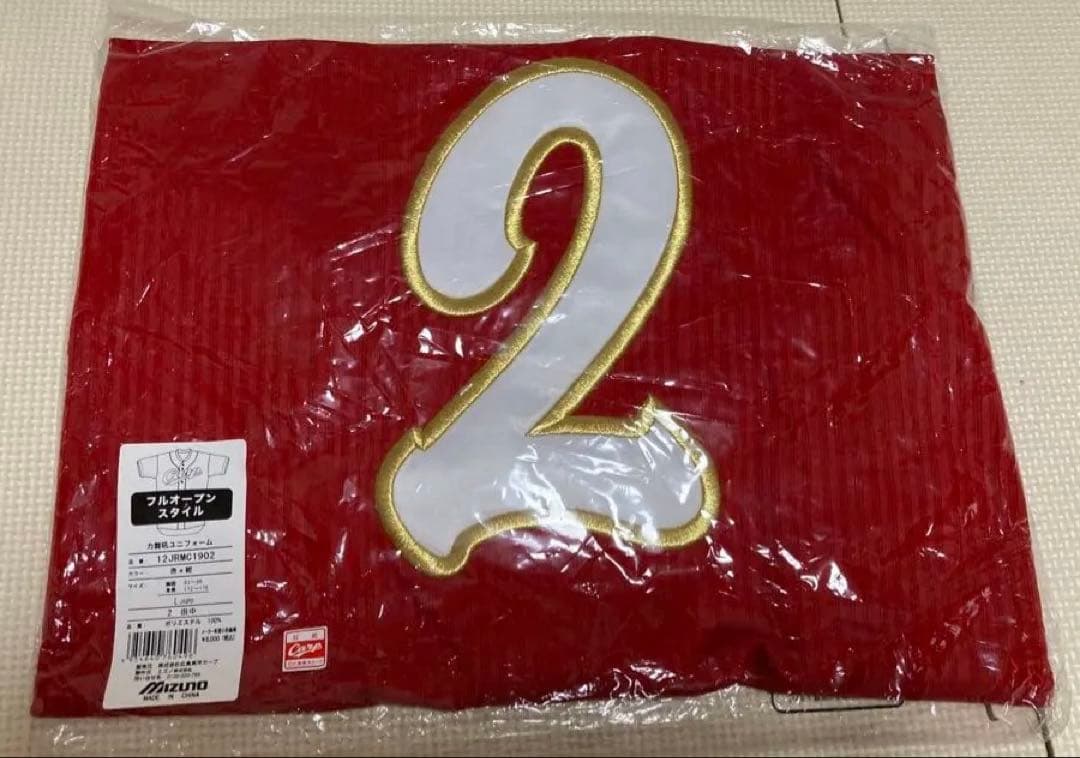 広島カープ 赤 ユニフォーム Lサイズ　2番　田中