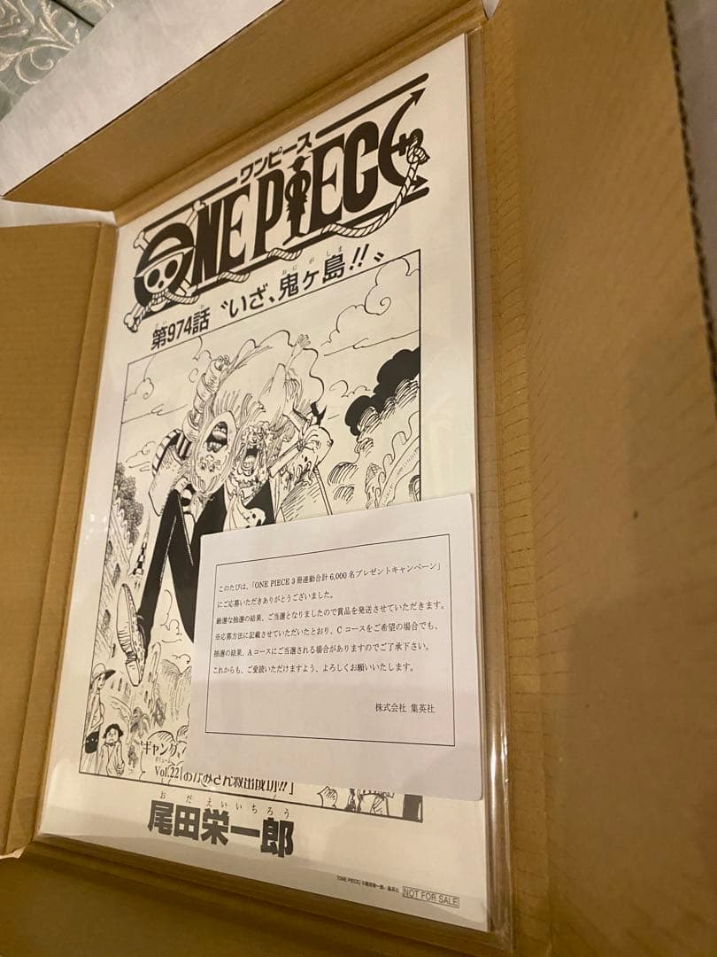 ワンピース 3冊連動 Cコース 複製原画 第974話 いざ、鬼ヶ島!!