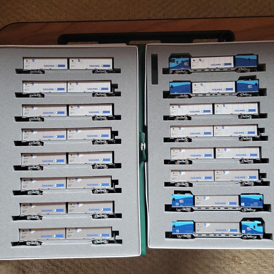 KATO M250系 スーパーレールカーゴ U50コンテナ16両フル編成中古美品