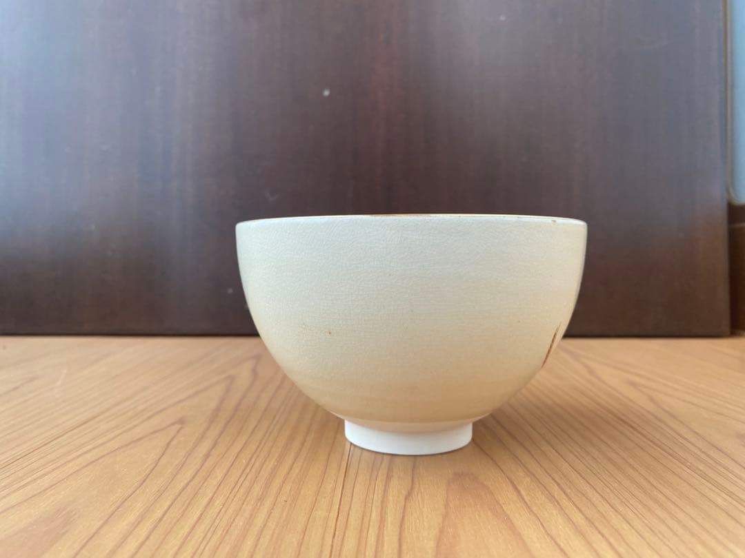 粟田焼 錦画茶碗 原平作 元箱 茶道具 抹茶椀