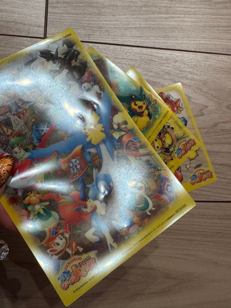 ピカピカ大作戦 限定 クリアカード ごっこピカチュウ リザードン レックウザ