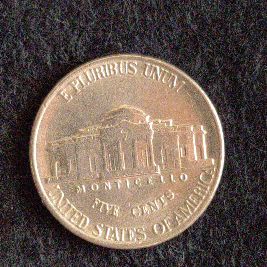 アメリカ硬貨リバティ5セント☆ジェファーソン1992年D&1987年D2枚