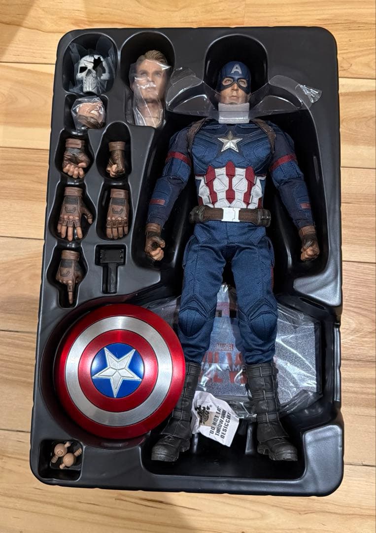 【美品】ホットトイズ MMS350 キャプテンアメリカ シビルウォー