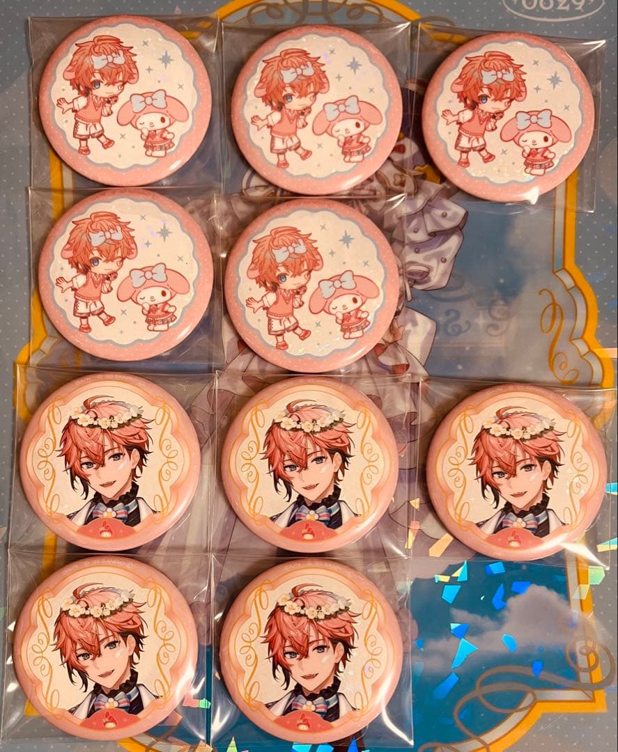 赤城ウェン サンリオコラボ 缶バッチ