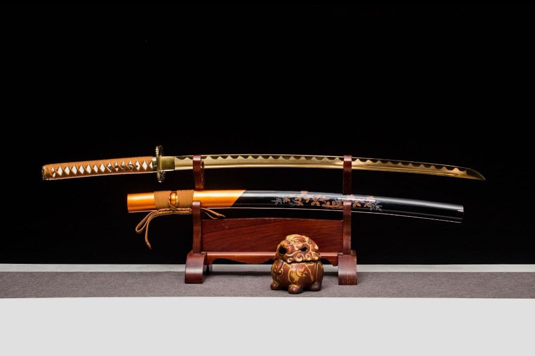 5046-武具 刀装具 日本刀　模造刀 居合刀 武士道 武蔵 鑑賞用 手鍛造打