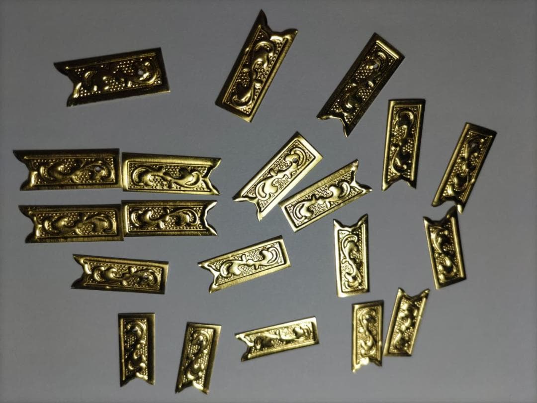 ★特別！☆26ｍｍｘ 100枚【唐草真鍮金具】 神輿、山車、祭り、飾り真鍮金具