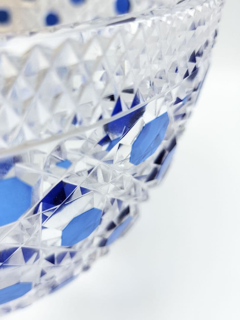 定価12万6000円☆超希少品 大鉢カガミクリスタル （切子、江戸切子、薩摩切子