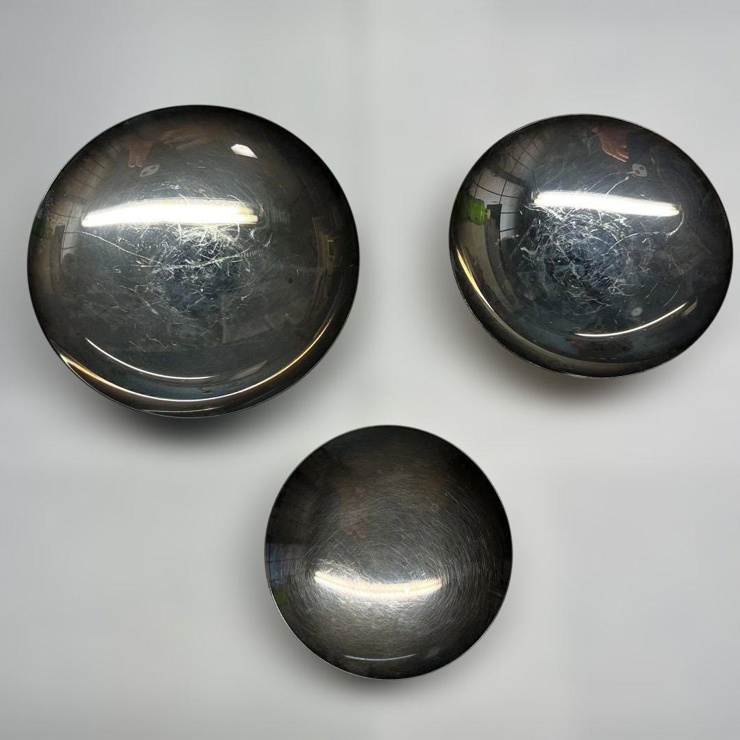 純銀製　大、中、小、３個盃