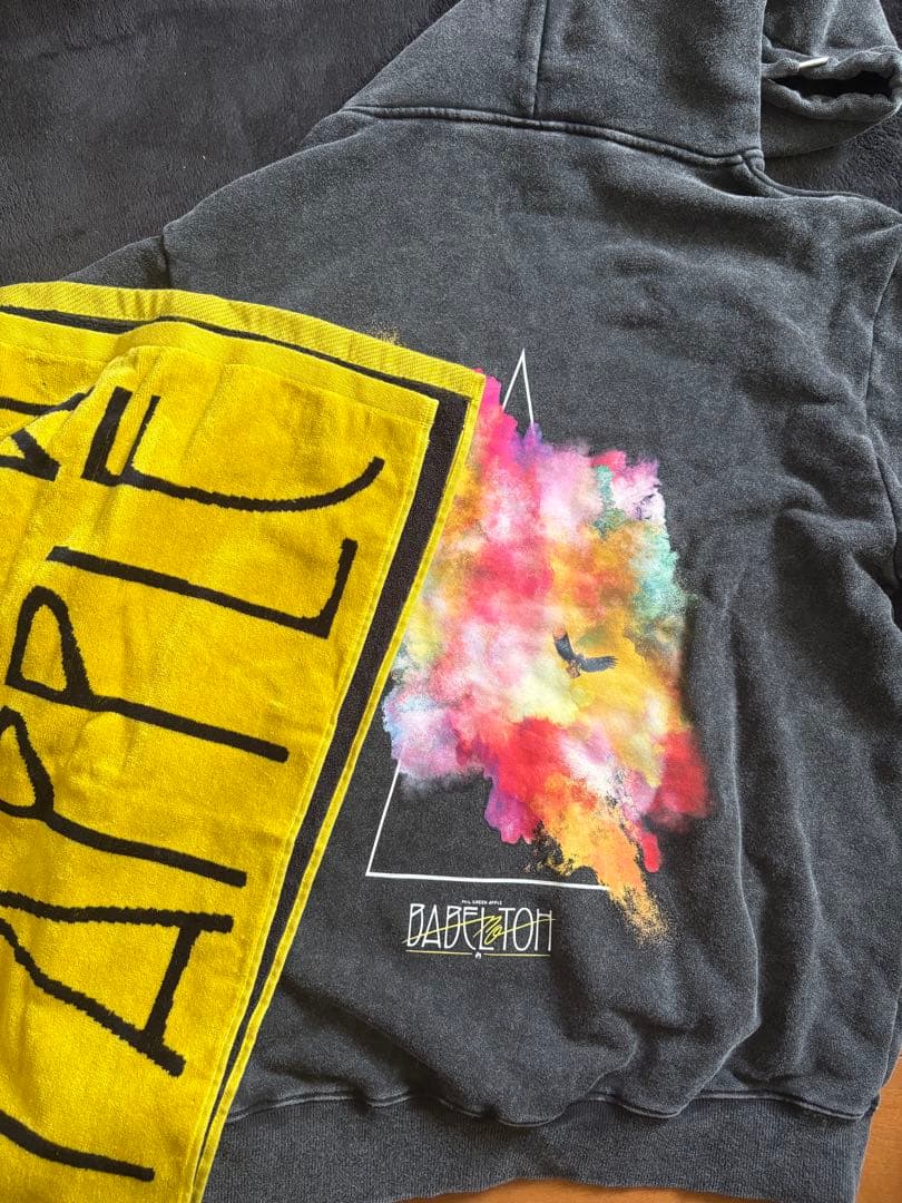 Mrs. GREEN APPLE バベルの塔 パーカー イエロー タオル