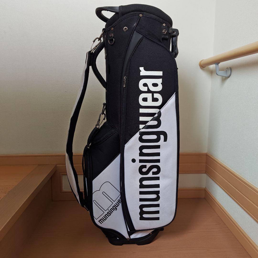 munsingwear キャディバッグ ブラック・ホワイト
