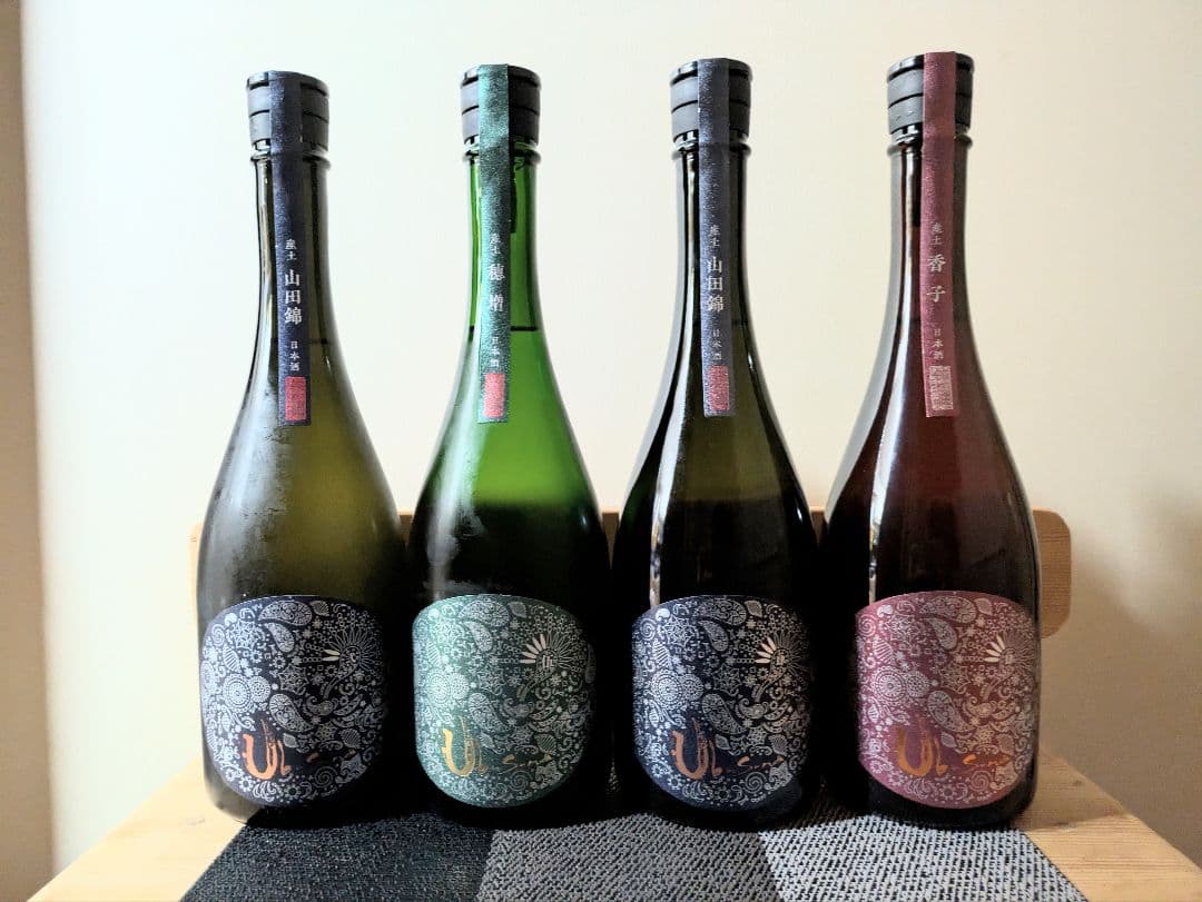 産土飲み比べ4本セット(山田錦二四農醸、香子四農醸、穂増五農醸)