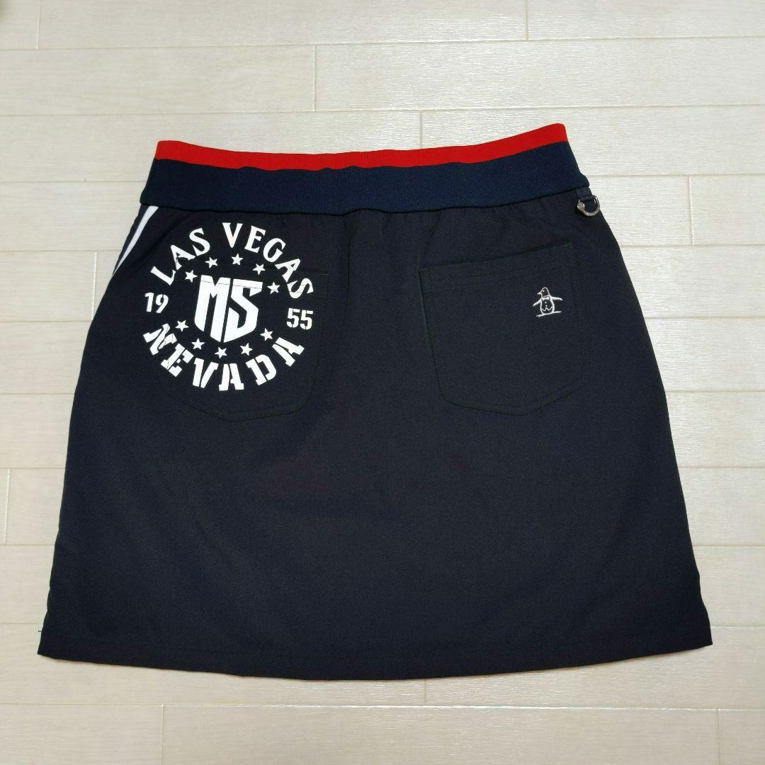 美品　マンシングウェア　中綿スカートＬＬ　黒ブラック