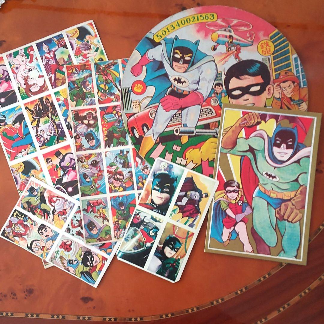 【アメコミ】日本版 大型バットマンめんこセット 昭和めんこ メンコ 面子