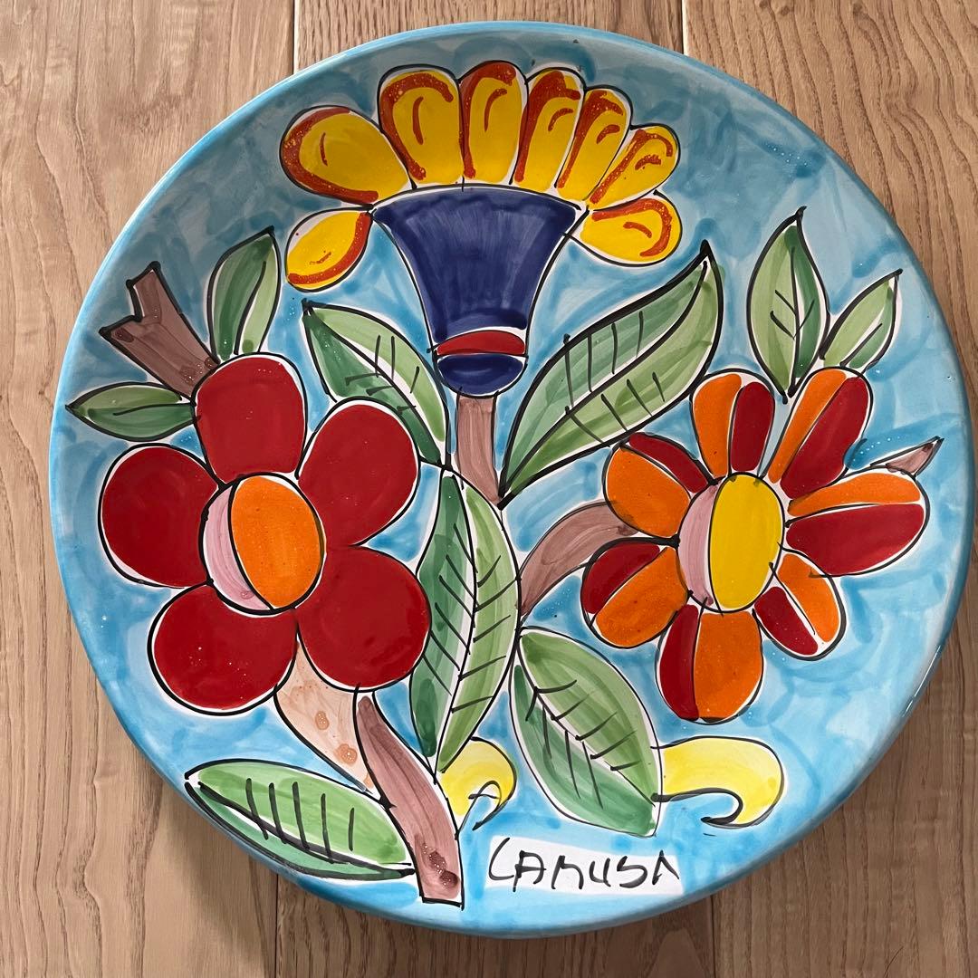 LA MUSA ラムーザ　イタリア　陶器皿プレート C【送料込】