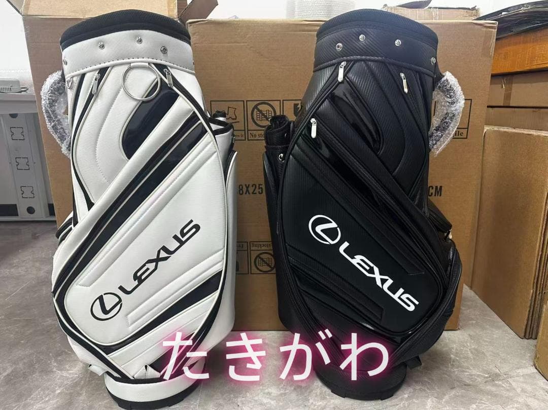 【訳あり】レクサス ゴルフ キャディバッグ ゴルフバッグ 2色選択