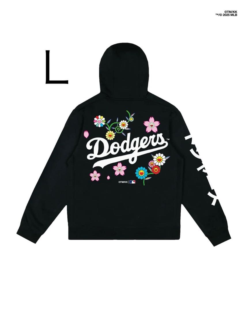 USA限定 村上隆 ドジャース MLB パーカー Lサイズ ブラック 大谷翔平