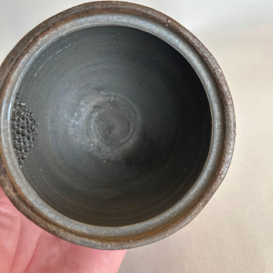 『値引き』【珍しい】備前焼　人間国宝　藤原啓　作　宝瓶　急須