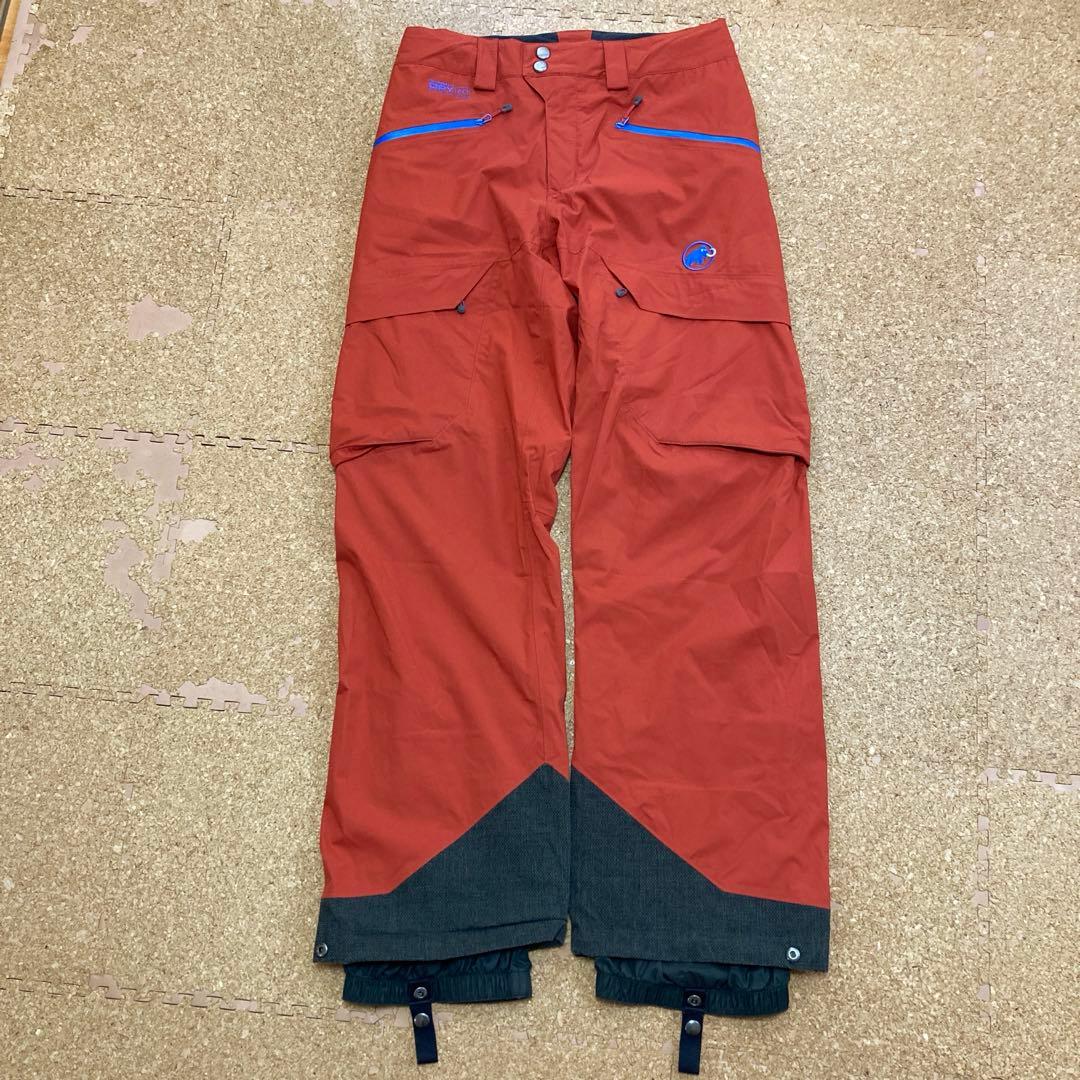 【美品】マムートMAMMUTスノーパンツスキーパンツ スノボーウェアSメンズ