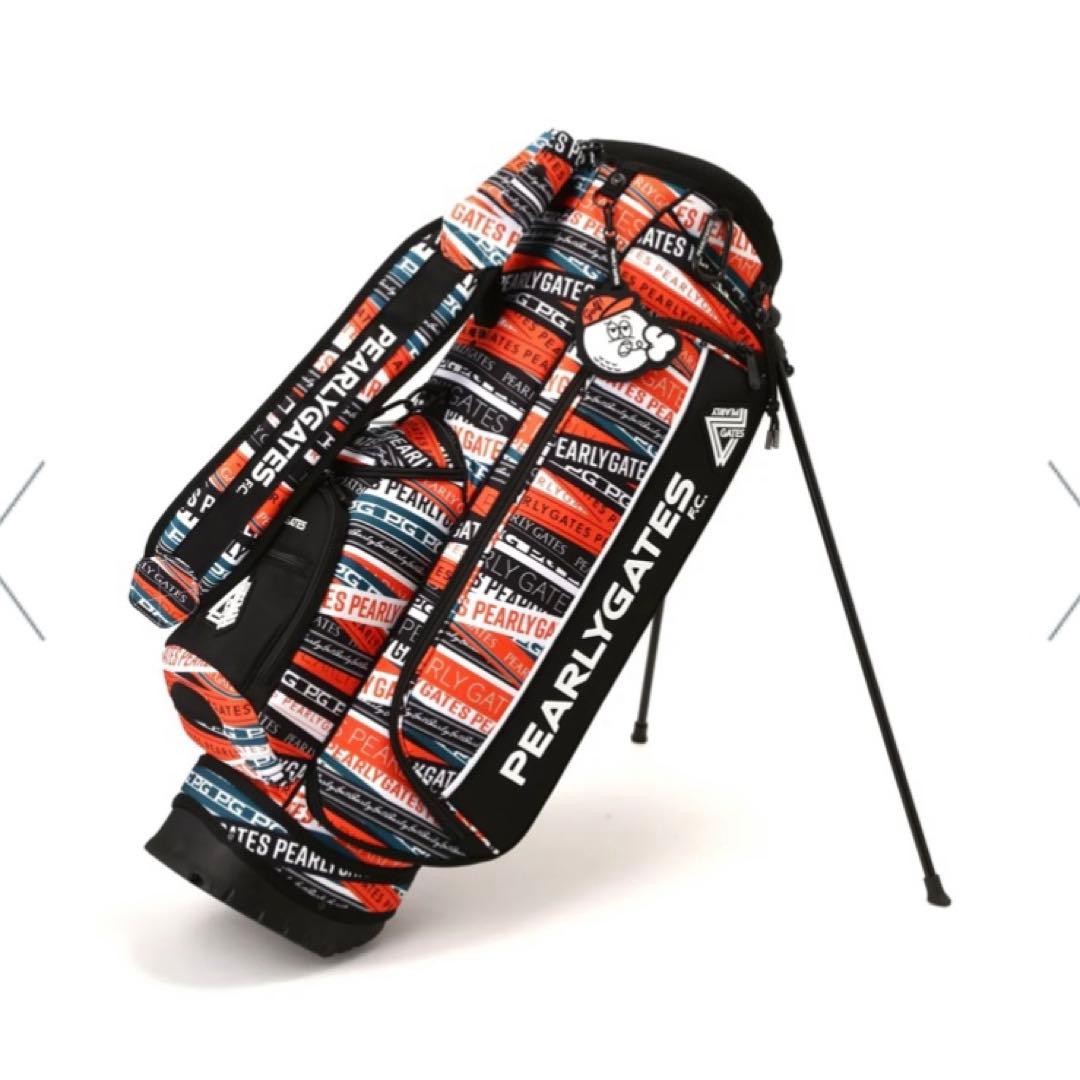パーリーゲイツ　ロゴリボン柄 スタンド式 キャディバッグ