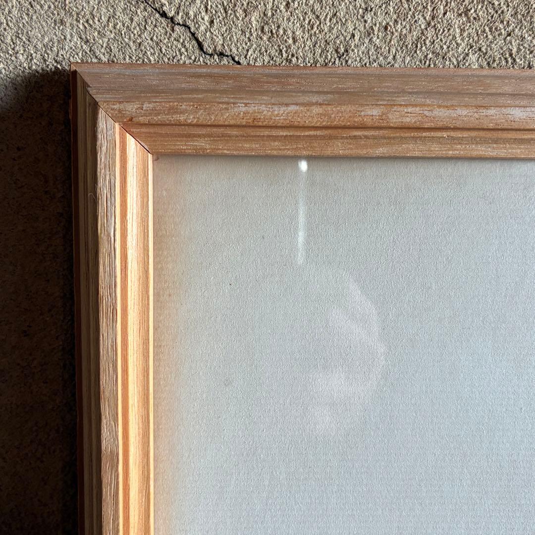 宮田三郎「わがふるさと」木版画　風景画　額付　作者サイン入　25.12.10-1