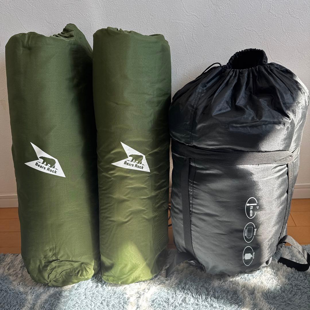 Bears　Rock　ベアーズロックマット、寝袋セット