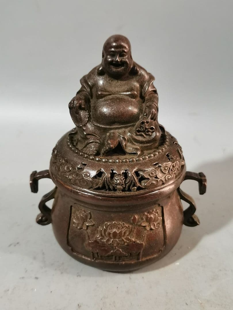 弥勒仏の両耳 香炉 装飾品 工芸品美術品 置物