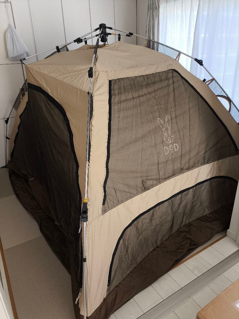 DOD ワンタッチ　テント　わがやのテント　Ｌ　5人用　キャンプ