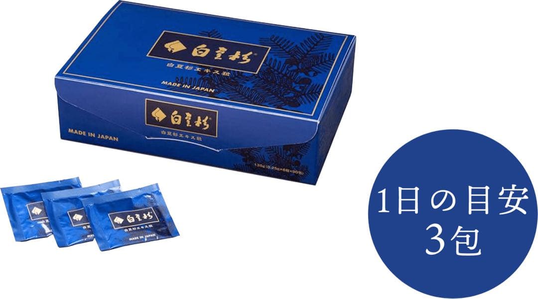 白豆杉エキス粒　大箱6粒×90包入　2箱