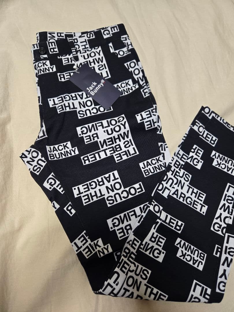 5 サイズ　L　メンズ　ゴルフウェア jackbunnyブラック　ズボン　パンツ