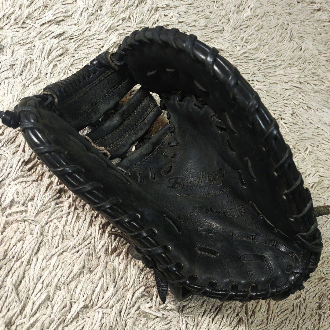 【ファーストミット】mizuno　軟式野球　グローブ　ブラック　一般