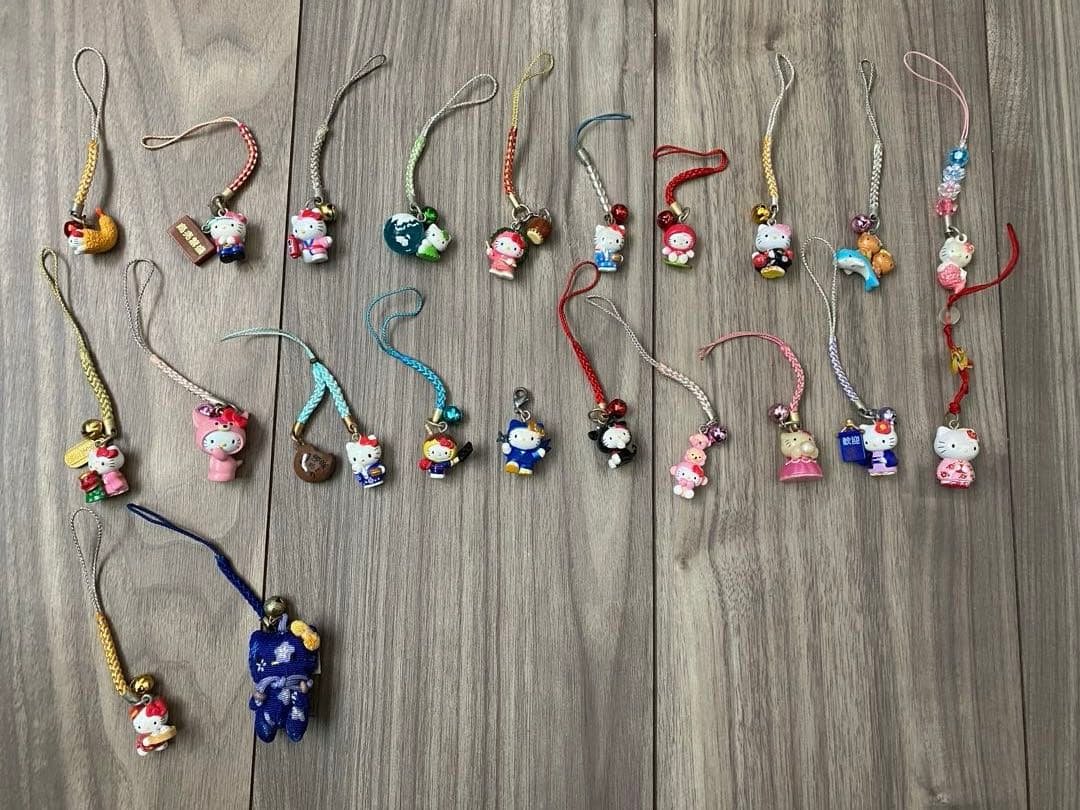ご当地キティ ストラップ 22個セット まとめ売り 平成レトロ