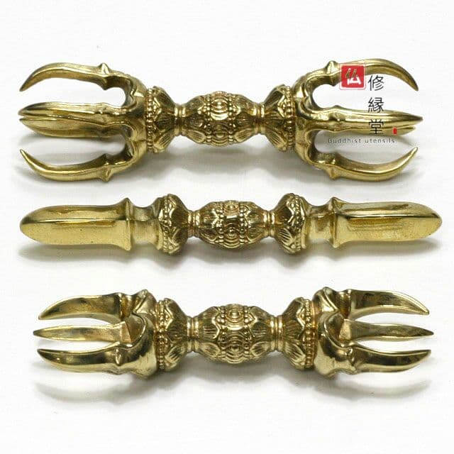 密教法具 真言宗 金剛杵セット 独鈷杵·三鈷杵·五鈷杵 法器 真鍮製