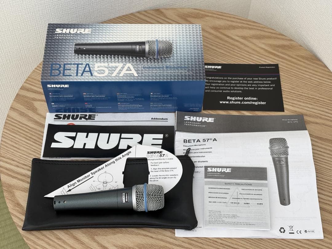 【美品】SHURE BETA 57A ダイナミックマイク 本体