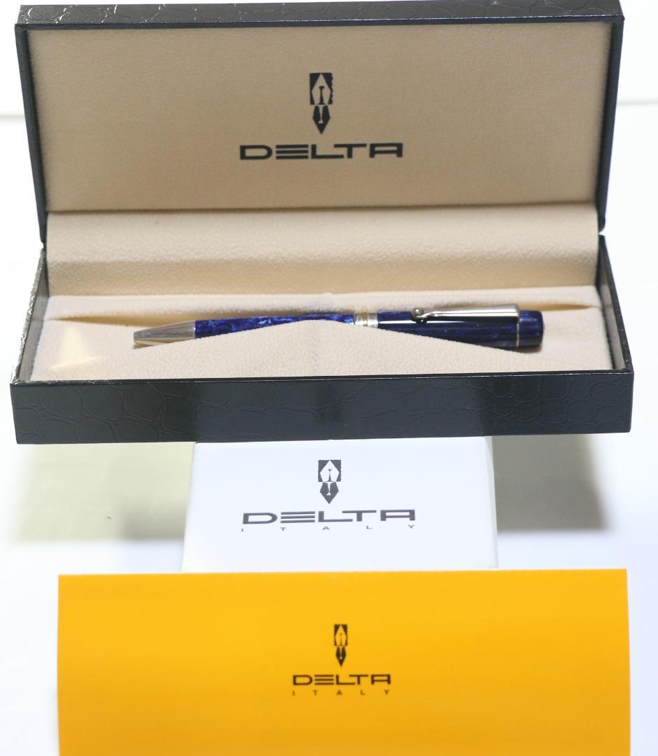 超貴重　デルタ（DELTA）　ビンテージボールペン（青）未使用　中古品