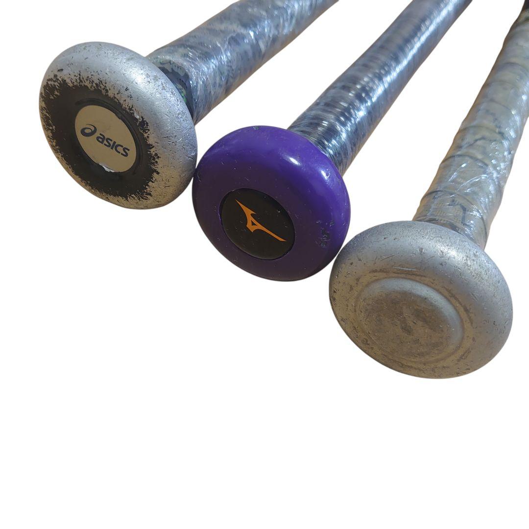 軟式少年 野球バット 3本セット asics mizuno