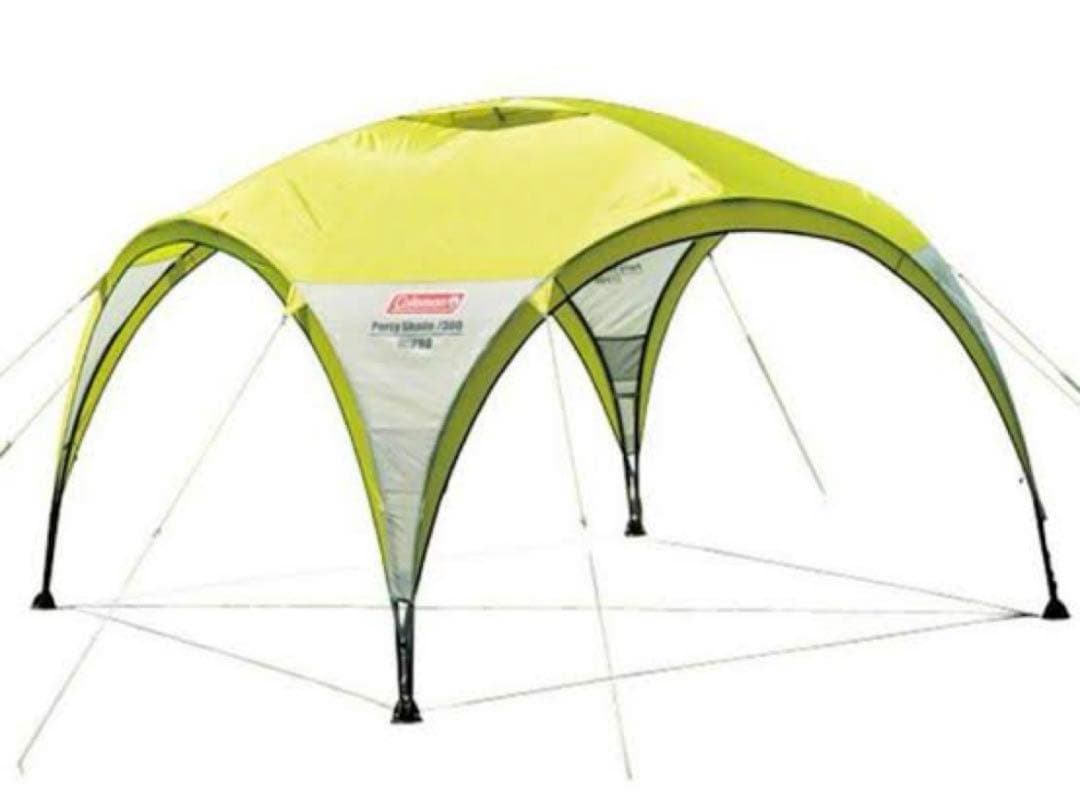 【美品】コールマン パーティーシェード300 ライムグリーン