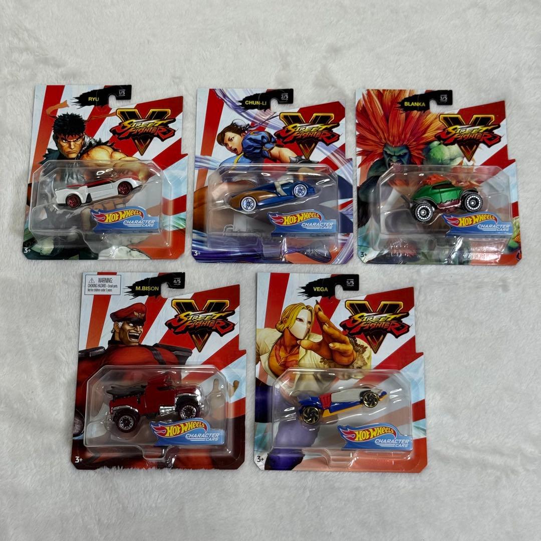 ホットウィール ストリートファイターV コラボ　キャラクターカー5台