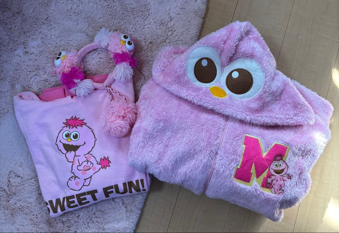 【超美品】ユニバ モッピー トレーナー パーカー カチューシャ セット