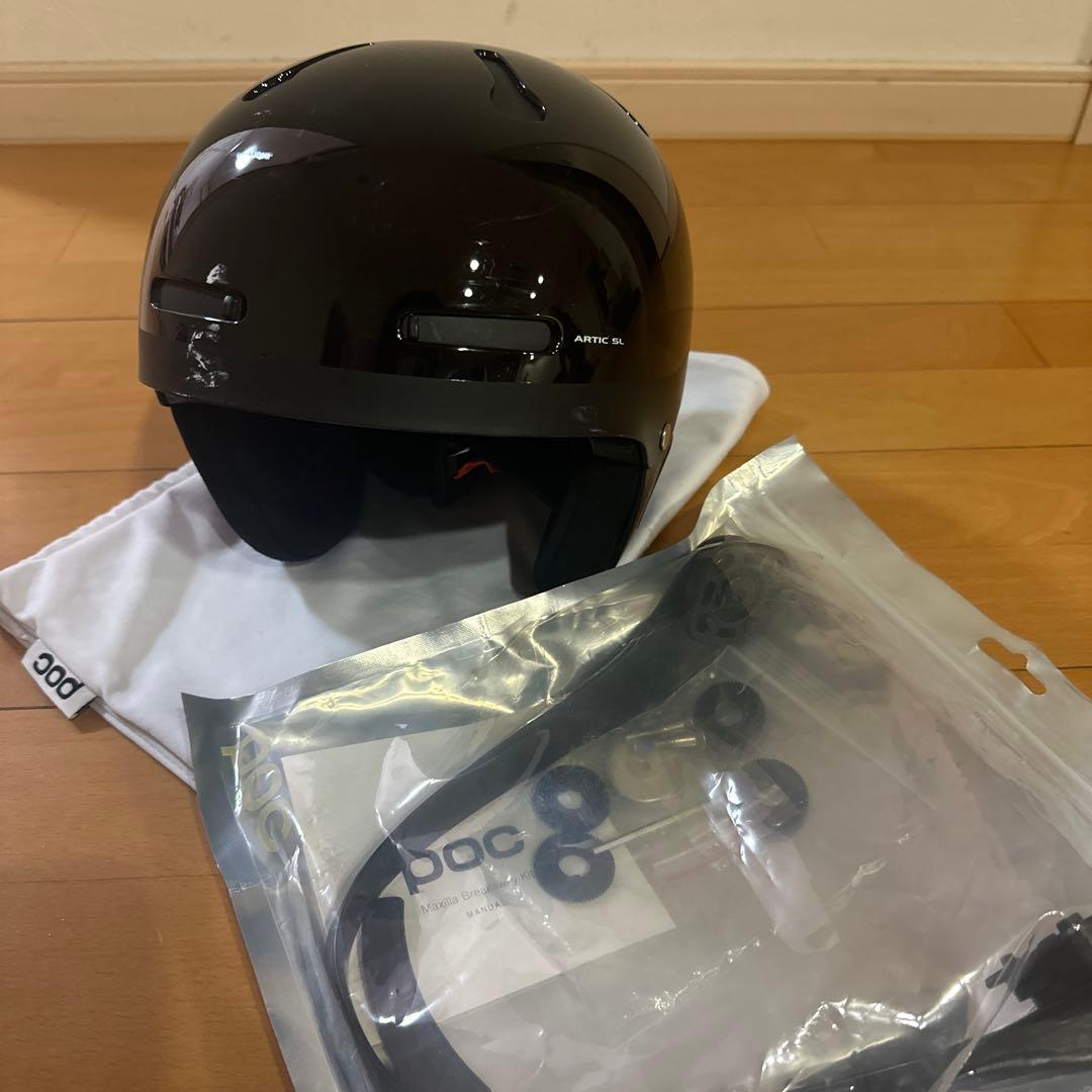 POC アルペンスキー　SL用ヘルメット 黒　51-54センチ(XS)