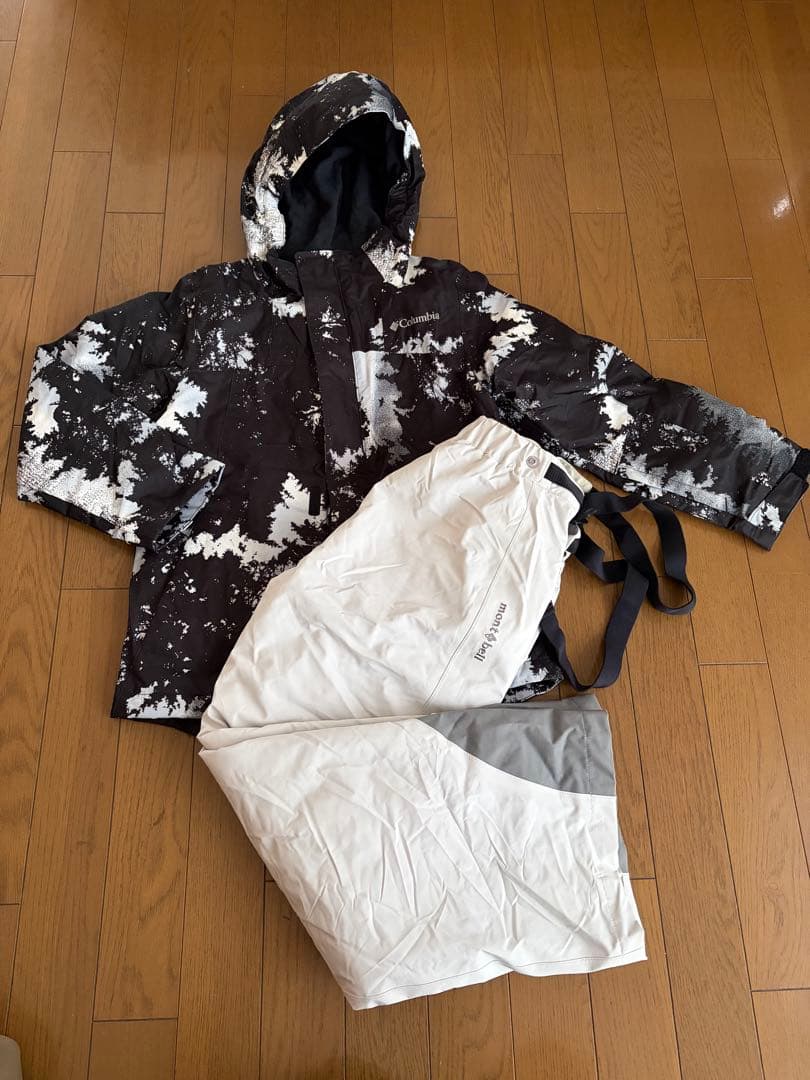 columbia montbell キッズ　スノーウェア　セット
